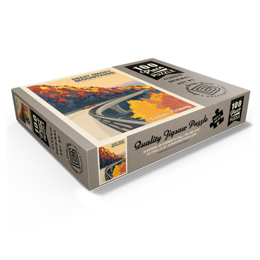 Great Smoky Mountains National Park: Foothills Parkway In The Fall 100 Jigsaw Puzzle box view1