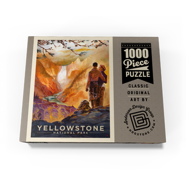 Yellowstone National Park: Yellowstone Falls 1000 Jigsaw Puzzle box view3
