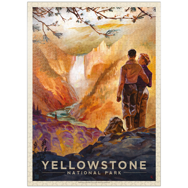 puzzleplate Yellowstone National Park: Yellowstone Falls 1000 Jigsaw Puzzle