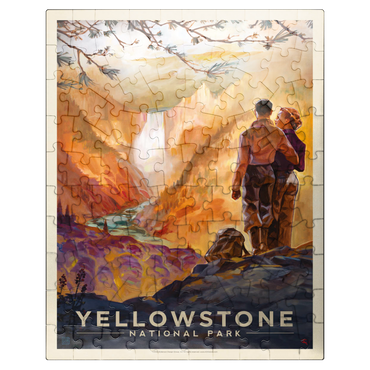 puzzleplate Yellowstone National Park: Yellowstone Falls 100 Jigsaw Puzzle