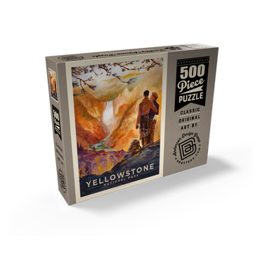 Yellowstone National Park: Yellowstone Falls 500 Jigsaw Puzzle box view2