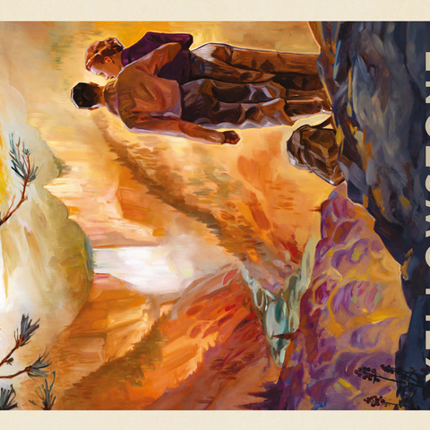 Yellowstone National Park: Yellowstone Falls 500 Jigsaw Puzzle 3D Modell