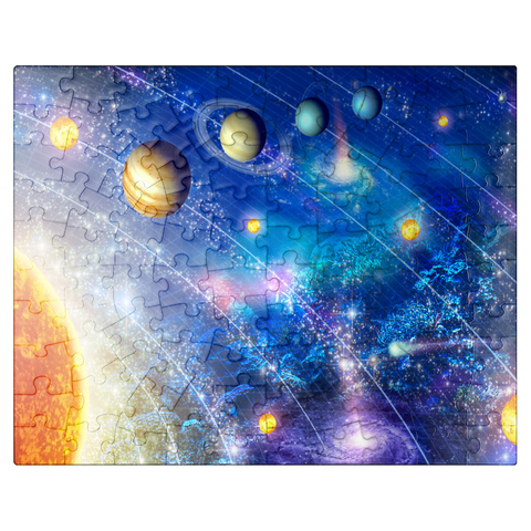 puzzleplate Solar System, Celestial Ocean - Random Galaxy 100 Jigsaw Puzzle