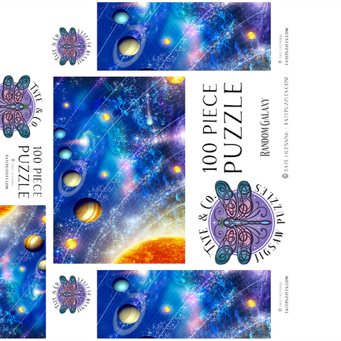 Solar System, Celestial Ocean - Random Galaxy 100 Jigsaw Puzzle box 3D Modell