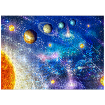puzzleplate Solar System, Celestial Ocean - Random Galaxy 500 Jigsaw Puzzle