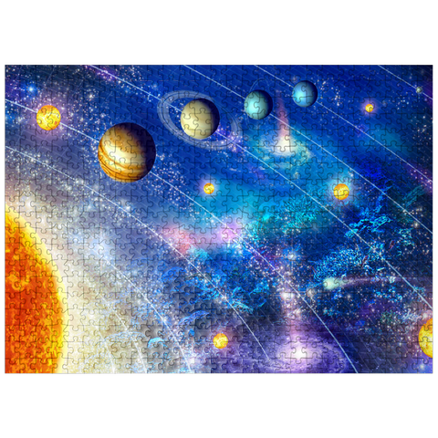 puzzleplate Solar System, Celestial Ocean - Random Galaxy 500 Jigsaw Puzzle