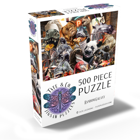 Animal Restaurant, Pet Selfie - Random Galaxy 500 Jigsaw Puzzle box view2