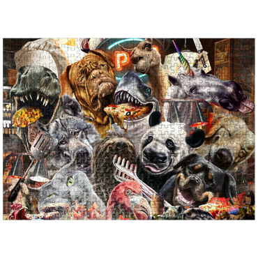 puzzleplate Animal Restaurant, Pet Selfie - Random Galaxy 500 Jigsaw Puzzle