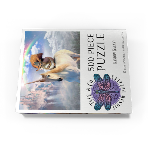Squirrel Riding Unicorn - Random Galaxy 500 Jigsaw Puzzle box view3
