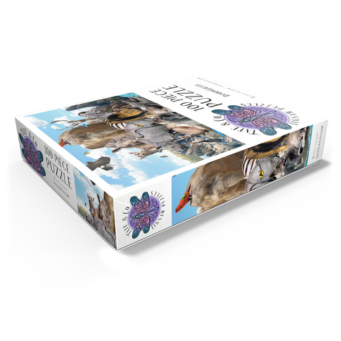 African Animals Island - Random Galaxy 100 Jigsaw Puzzle box view1