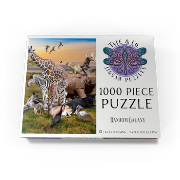 African Animals Safari - Random Galaxy 1000 Jigsaw Puzzle box view3