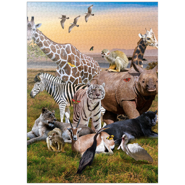 puzzleplate African Animals Safari - Random Galaxy 1000 Jigsaw Puzzle