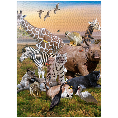 puzzleplate African Animals Safari - Random Galaxy 1000 Jigsaw Puzzle