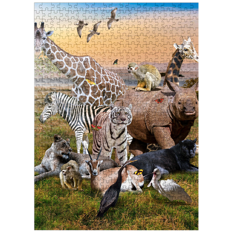 puzzleplate African Animals Safari - Random Galaxy 500 Jigsaw Puzzle