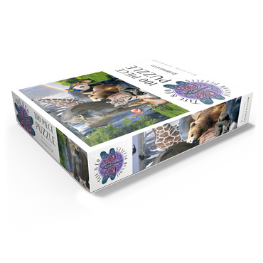African Animals Waterfall - Random Galaxy 100 Jigsaw Puzzle box view1