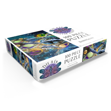 Galaxy Dolphin, Space Dolphins - Random Galaxy 100 Jigsaw Puzzle box view1