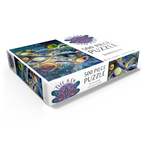 Galaxy Dolphin, Space Dolphins - Random Galaxy 500 Jigsaw Puzzle box view1