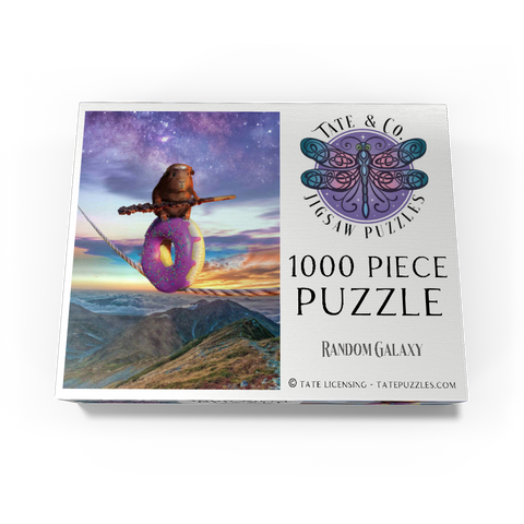 Hamster Donut Balance Beam, Guinea Pig - Random Galaxy 1000 Jigsaw Puzzle box view3