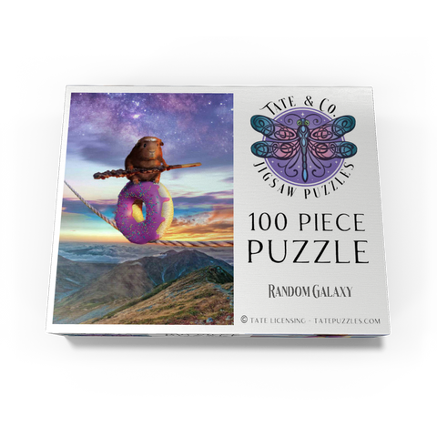 Hamster Donut Balance Beam, Guinea Pig - Random Galaxy 100 Jigsaw Puzzle box view3