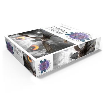 Owl Eyes, Mountain Owls - Random Galaxy 100 Jigsaw Puzzle box view1