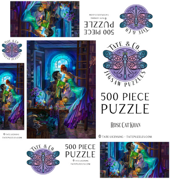 Found It! - Rose Cat Khan 500 Jigsaw Puzzle box 3D Modell