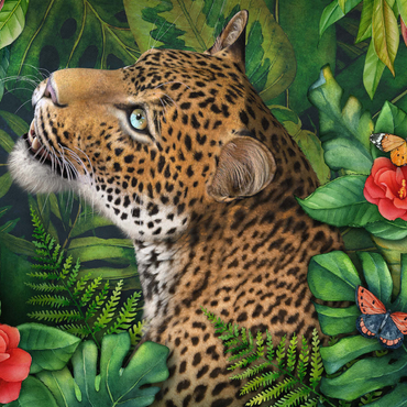 Leopard's Gaze Wildlife - Laurie Prindle 1000 Jigsaw Puzzle 3D Modell