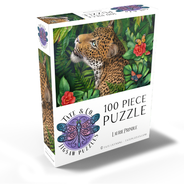 Leopard's Gaze Wildlife - Laurie Prindle 100 Jigsaw Puzzle box view2