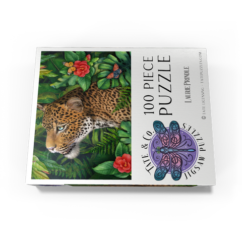 Leopard's Gaze Wildlife - Laurie Prindle 100 Jigsaw Puzzle box view3