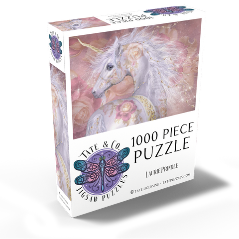 Licorne Florale Fantasy Unicorn - Laurie Prindle 1000 Jigsaw Puzzle box view2