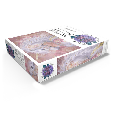 Licorne Florale Fantasy Unicorn - Laurie Prindle 100 Jigsaw Puzzle box view1