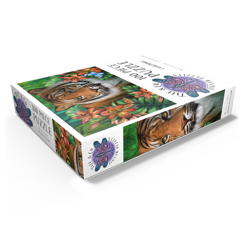 Tiger Lily Animal Wildlife - Laurie Prindle 100 Jigsaw Puzzle box view1