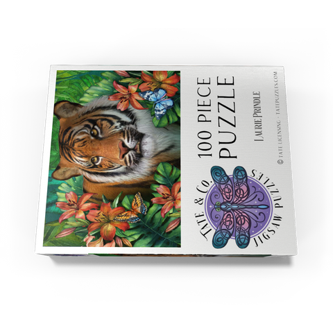 Tiger Lily Animal Wildlife - Laurie Prindle 100 Jigsaw Puzzle box view3