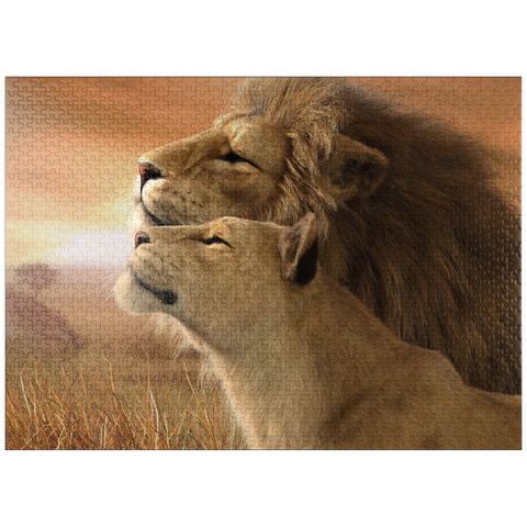 puzzleplate A Tender Moment Wildlife - Laurie Prindle 1000 Jigsaw Puzzle