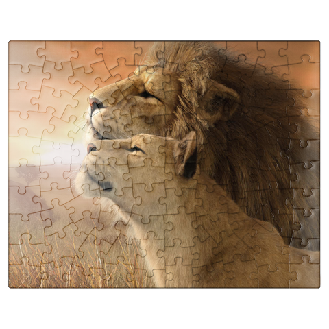 puzzleplate A Tender Moment Wildlife - Laurie Prindle 100 Jigsaw Puzzle