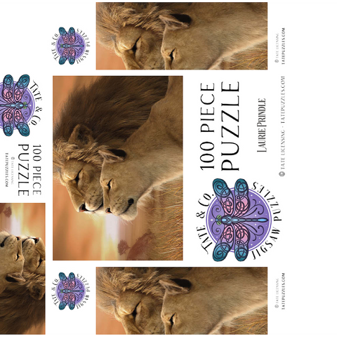 A Tender Moment Wildlife - Laurie Prindle 100 Jigsaw Puzzle box 3D Modell