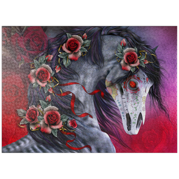 puzzleplate Calavera Fantasy Horse - Laurie Prindle 1000 Jigsaw Puzzle