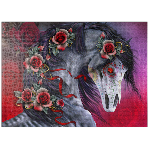puzzleplate Calavera Fantasy Horse - Laurie Prindle 1000 Jigsaw Puzzle