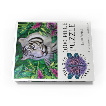 White Tiger Animal Wildlife - Laurie Prindle 1000 Jigsaw Puzzle box view3