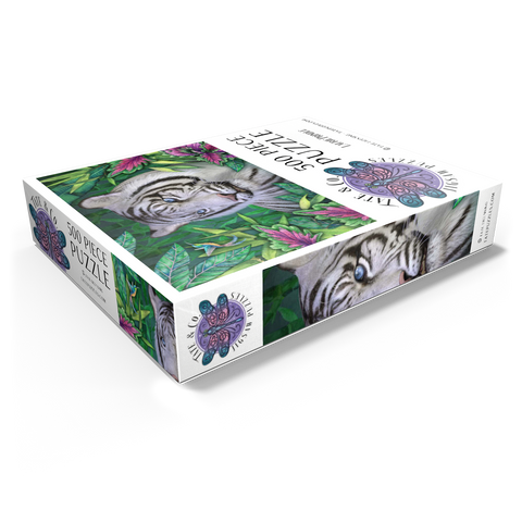 White Tiger Animal Wildlife - Laurie Prindle 500 Jigsaw Puzzle box view1