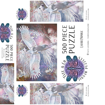 Star Dancer Fantasy Horse - Laurie Prindle 500 Jigsaw Puzzle box 3D Modell