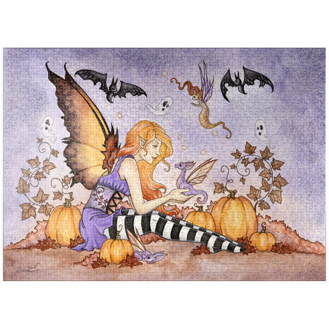 puzzleplate Magick In The Pumpkin Patch fairy - Amy Brown 1000 Jigsaw Puzzle
