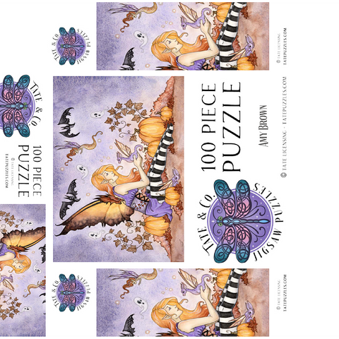 Magick In The Pumpkin Patch fairy - Amy Brown 100 Jigsaw Puzzle box 3D Modell