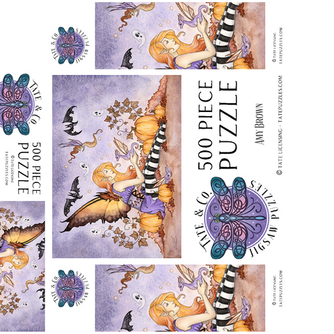 Magick In The Pumpkin Patch fairy - Amy Brown 500 Jigsaw Puzzle box 3D Modell