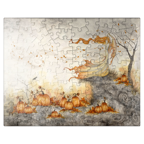 puzzleplate Whispers In The Pumpkin Patch fairy - Amy Brown 100 Jigsaw Puzzle