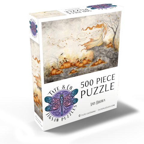 Whispers In The Pumpkin Patch fairy - Amy Brown 500 Jigsaw Puzzle box view2