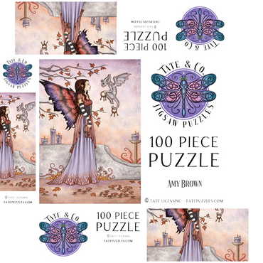 Key Keepers fairy - Amy Brown 100 Jigsaw Puzzle box 3D Modell