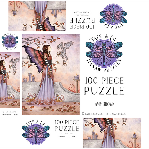 Key Keepers fairy - Amy Brown 100 Jigsaw Puzzle box 3D Modell