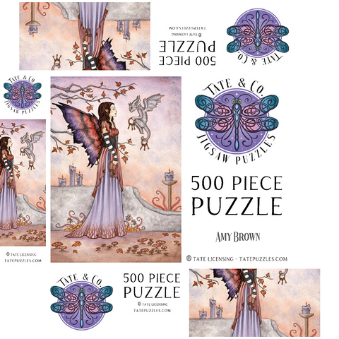 Key Keepers fairy - Amy Brown 500 Jigsaw Puzzle box 3D Modell