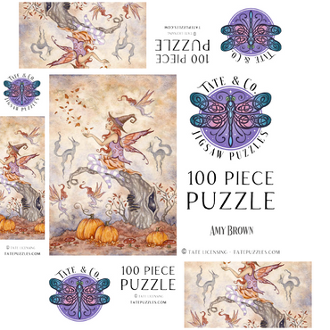 Autumn Spell fairy - Amy Brown 100 Jigsaw Puzzle box 3D Modell
