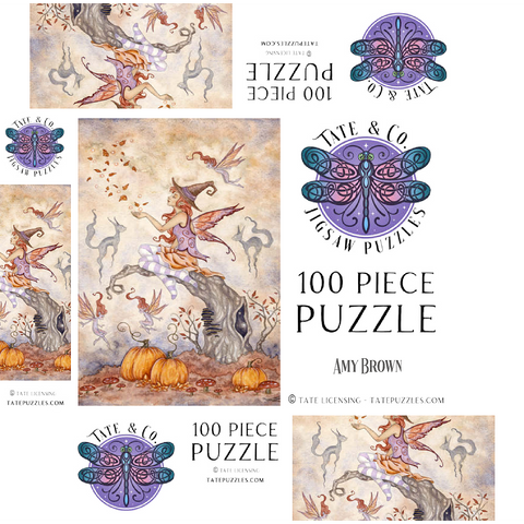 Autumn Spell fairy - Amy Brown 100 Jigsaw Puzzle box 3D Modell
